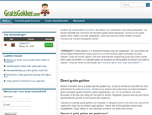 Tablet Screenshot of gratisgokker.com